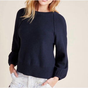 Anthropologie Emily Puff-Sleeved Sweater